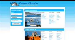 Desktop Screenshot of crucerosbaratos.com